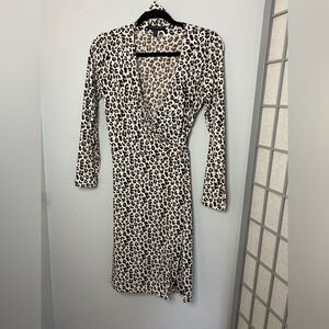 Banana Republic Leopard Print Wrap Dress